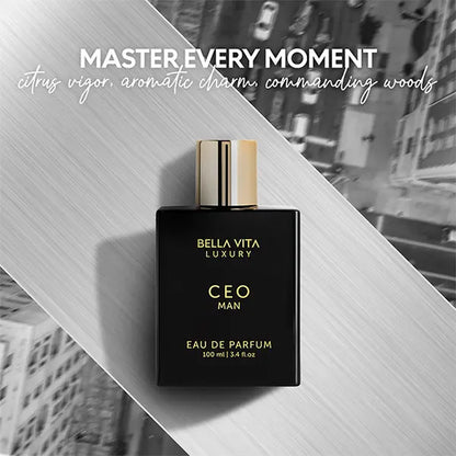 Command & Conquer by Bellavita Luxury | 4X100 Ml Perfume Set | CEO Man, G.O.A.T. Man, KLUB Man & OUD | Luxury Perfume for Men | Long Lasting, Citrus, Woody, Musky & Sweet Notes | Luxury, Vegan & Cruelty Free Eau De Parfum